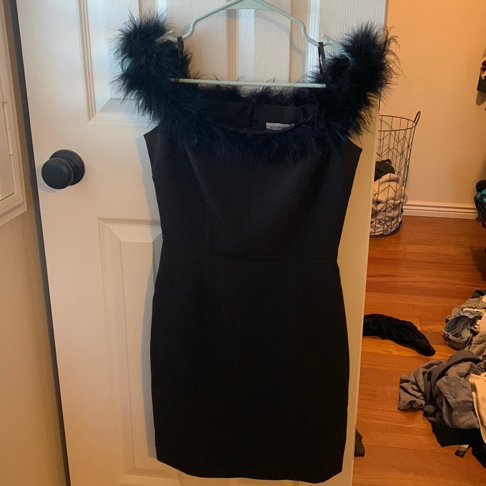 Off the shoulder black dress - brand new!
